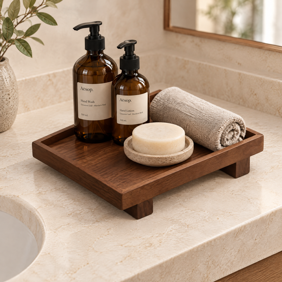 Order beside the basin