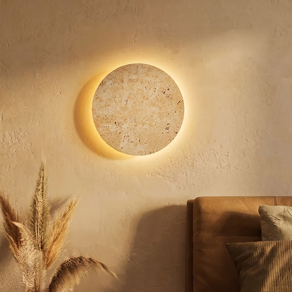 A moon above the bed