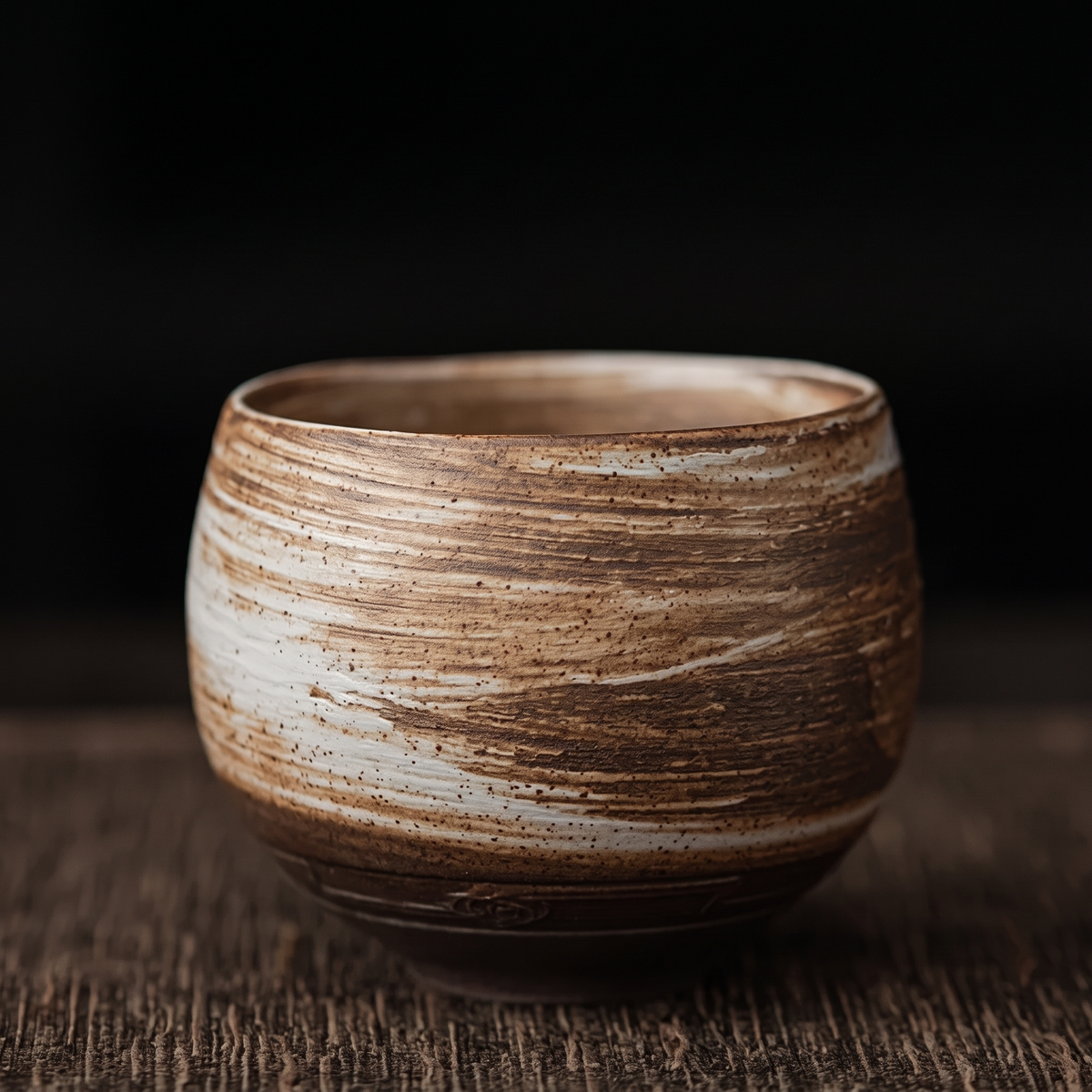Tokoname stoneware tea cup in shadow white